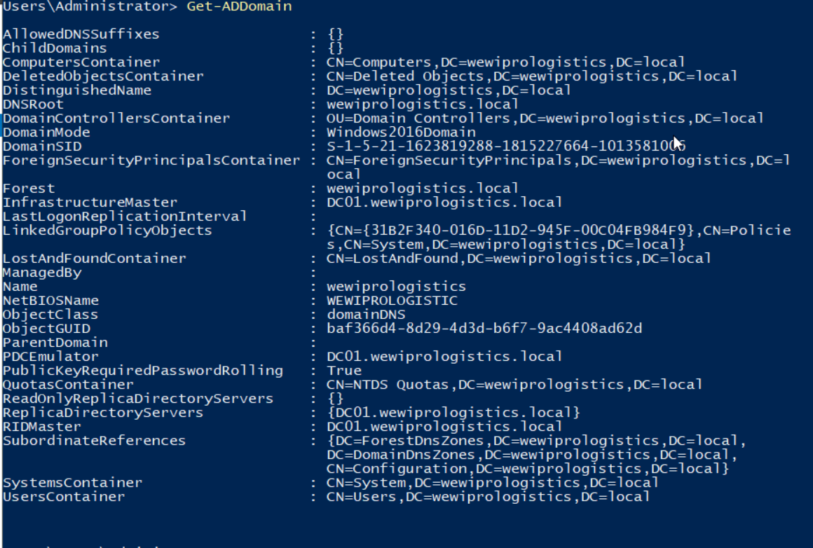 Active Directory Domain Services Forest Deployment Screenshot