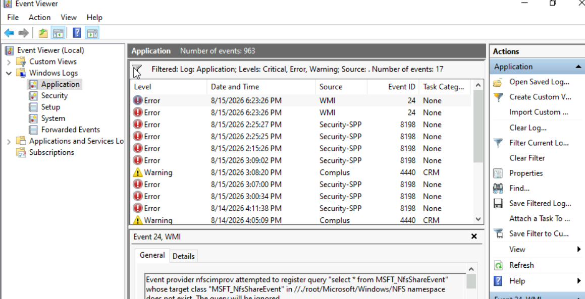 Performance Monitor Diagnostics